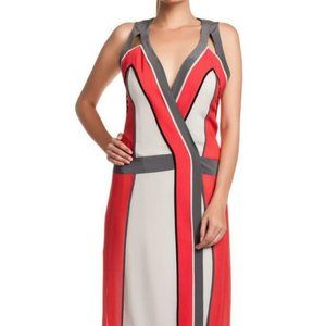BCBG Max Azria  Brenda Dress Chalk Grey Sleeveless